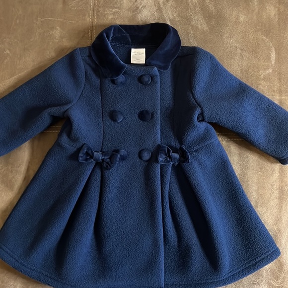 Blue pea coat, 12months. - Picture 2 of 3
